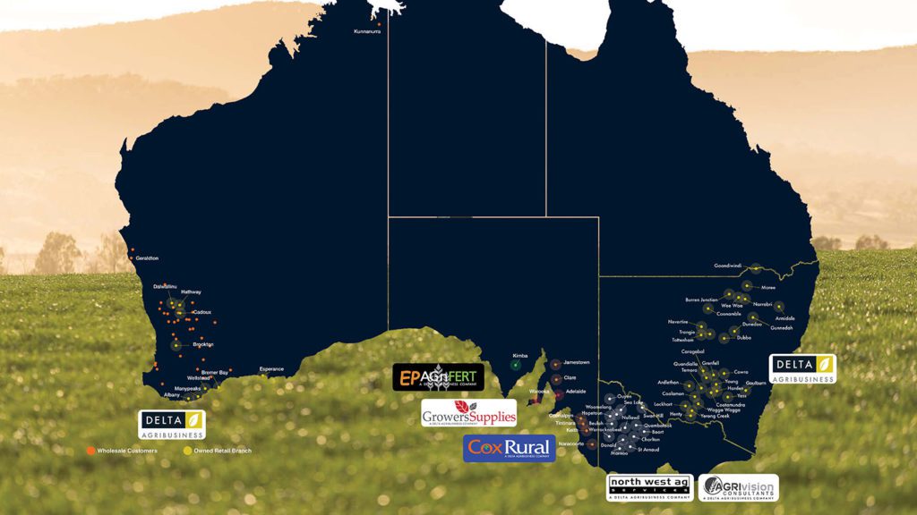 Delta Ag footprint map